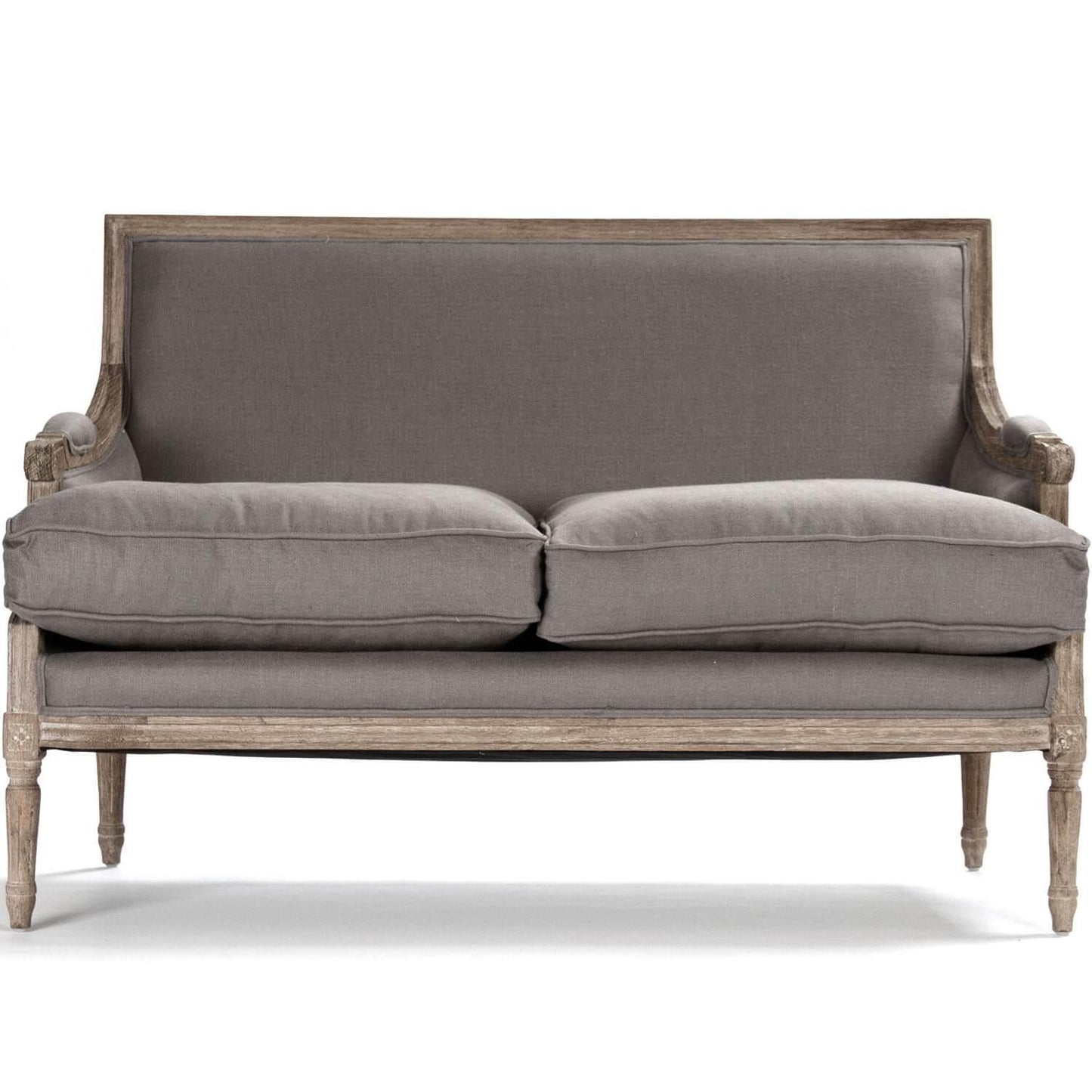 Canapé Louis français gris moderne