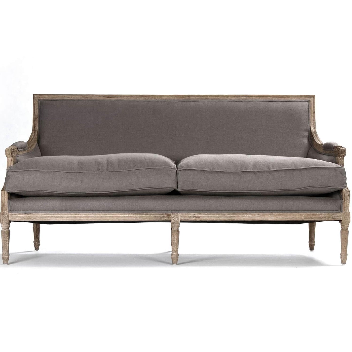 Canapé Louis français gris moderne