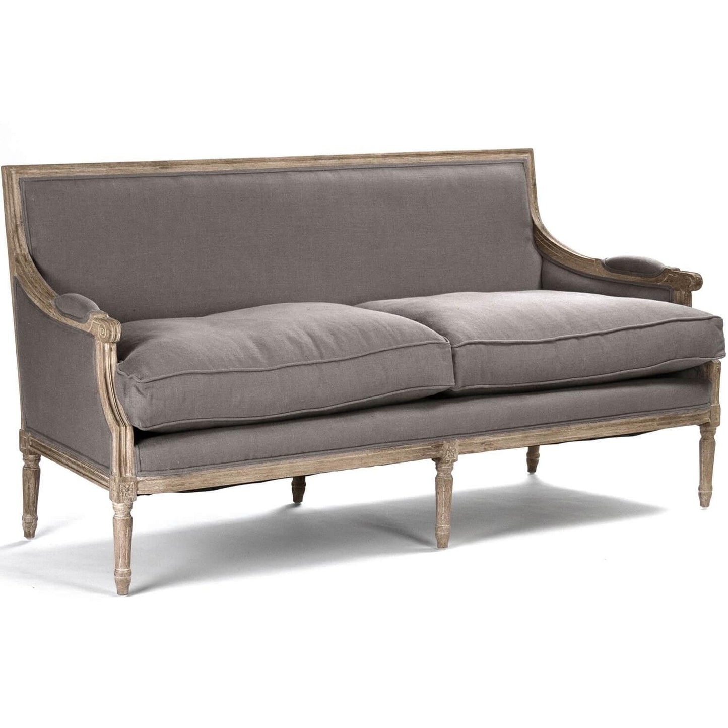 Canapé Louis français gris moderne