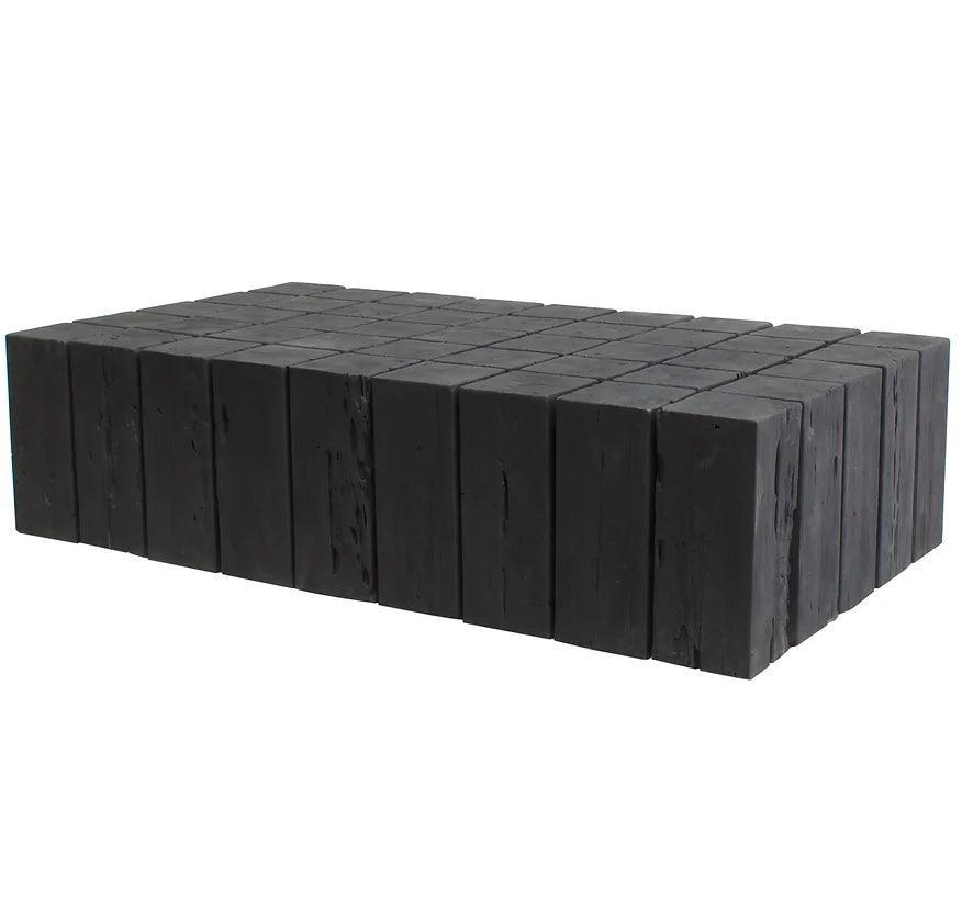 Table basse Prism en bois de teck naturel