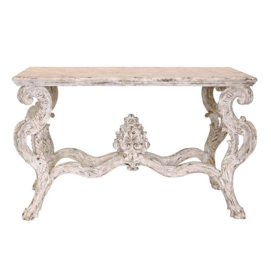 Console à fleurons français ornés