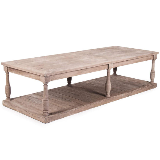 Table basse en planches de bois