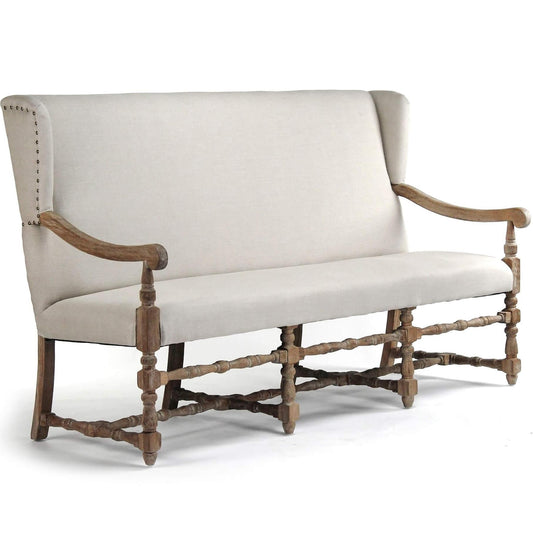 Banc à dossier haut Provence Chic