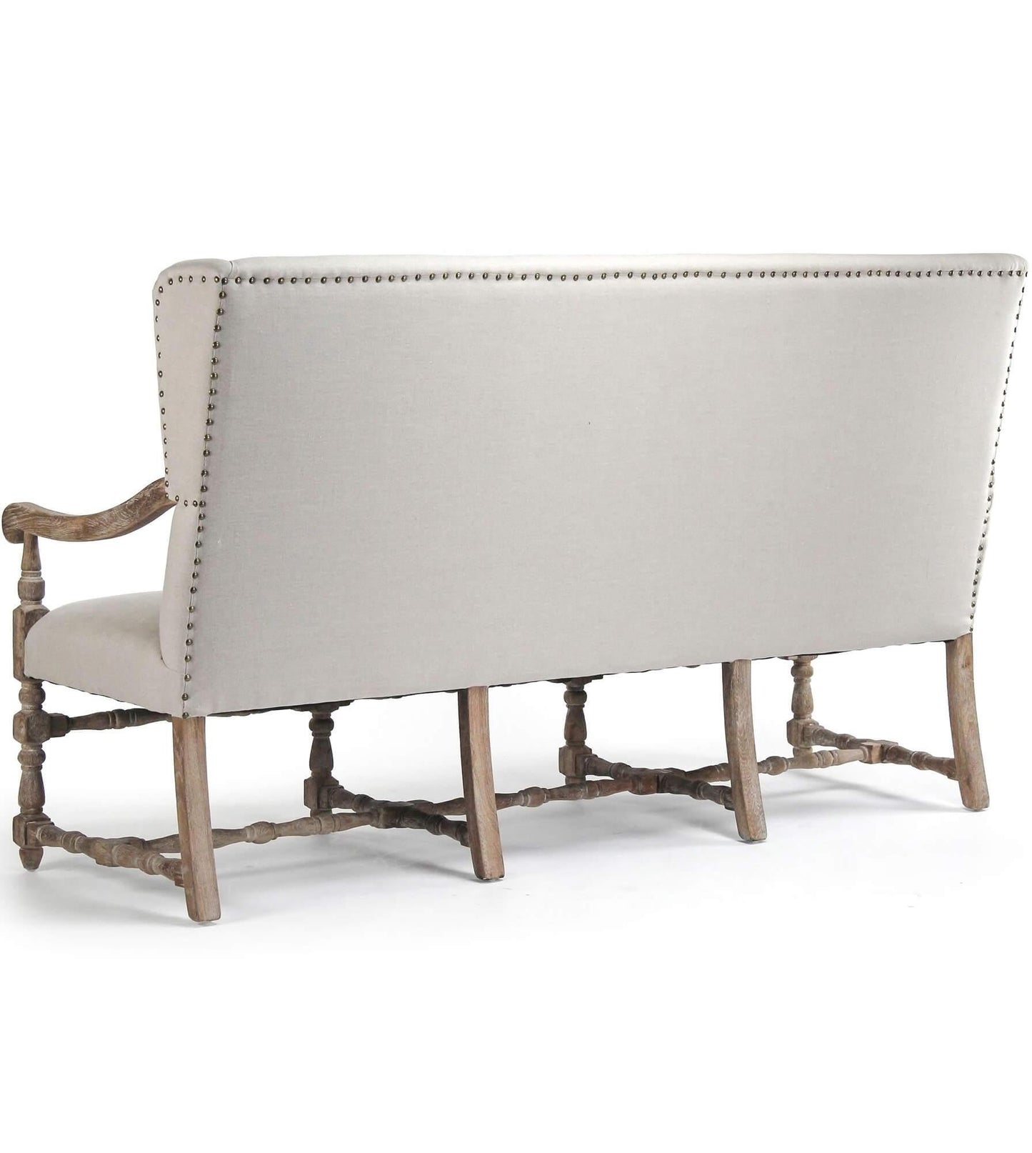 Banc à dossier haut Provence Chic