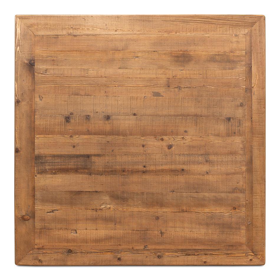 Table basse en planches de ferme récupérées