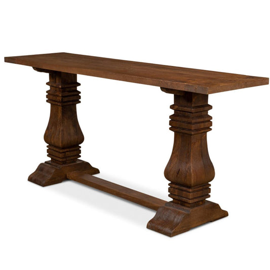 Console sur pied moka