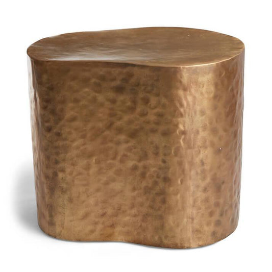Table d'appoint en laiton sculpté