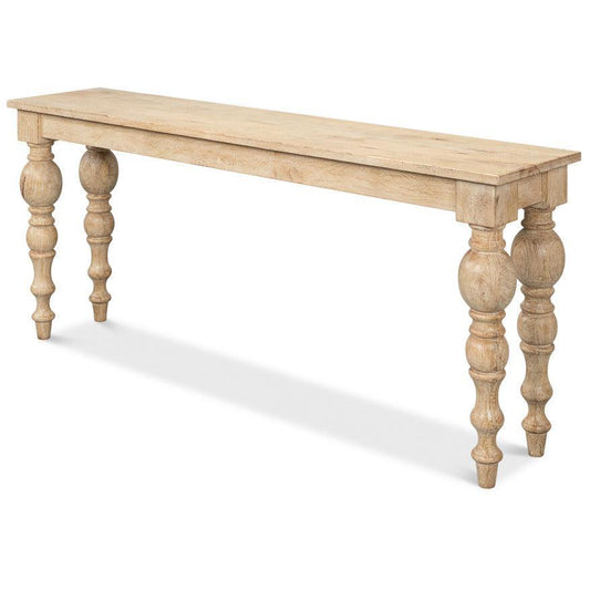 Table console à pieds tournés Sienna