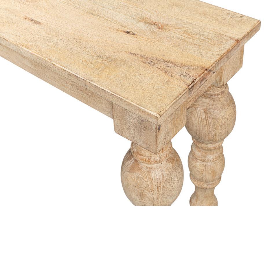 Table console à pieds tournés Sienna