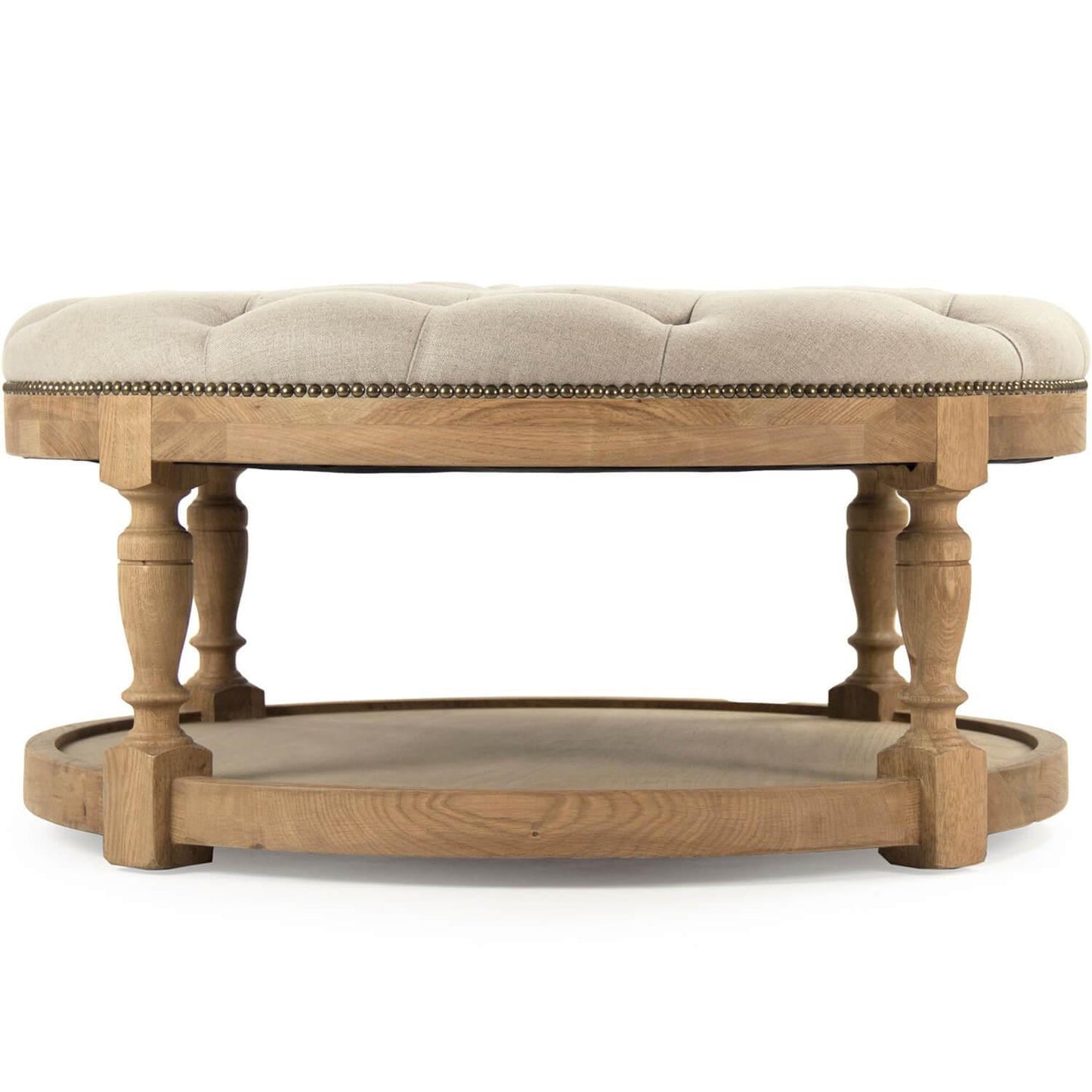 Pouf rond touffeté de Provence