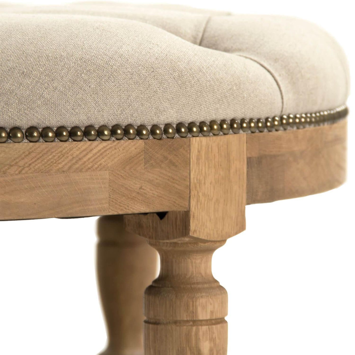 Pouf rond touffeté de Provence