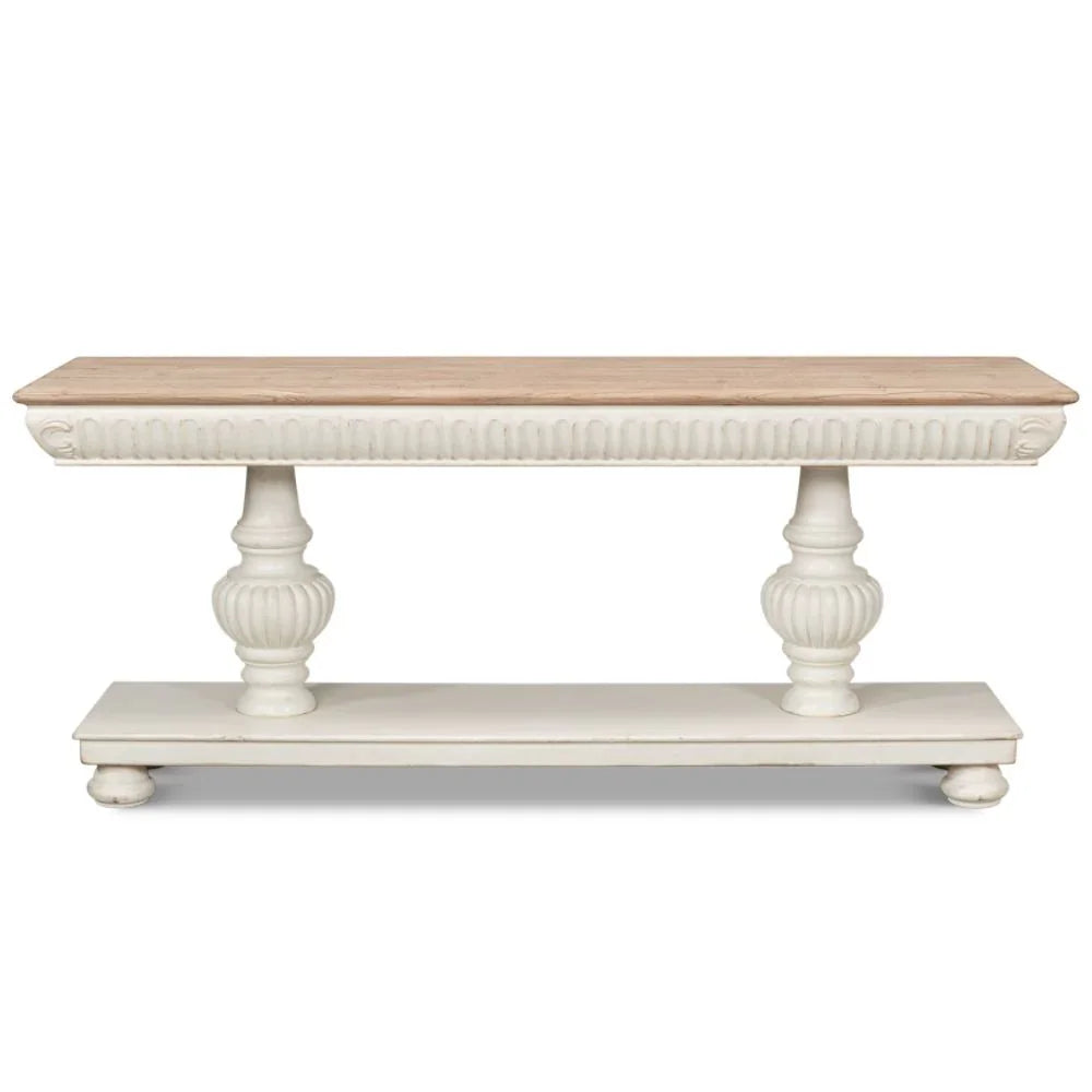 Console blanche Fontainebleau