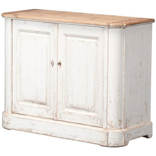 Buffet Cottage Chic avec plateau en bois