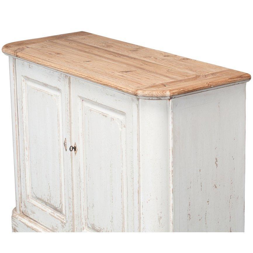 Buffet Cottage Chic avec plateau en bois