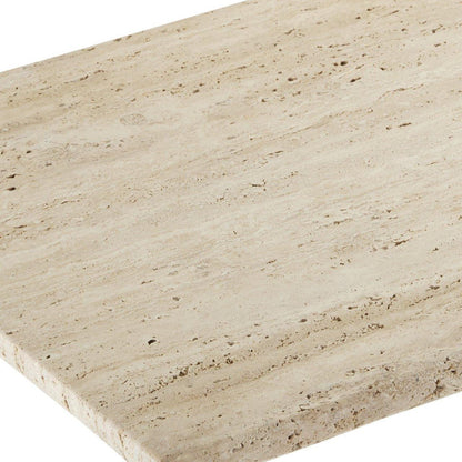 Table console en travertin naturel