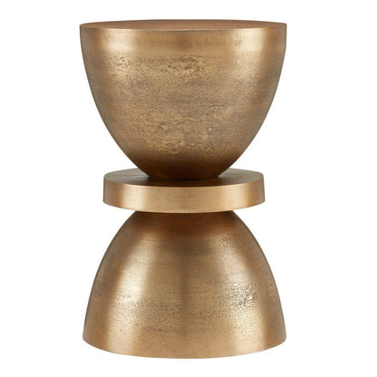 Table d'appoint avec boutons en laiton