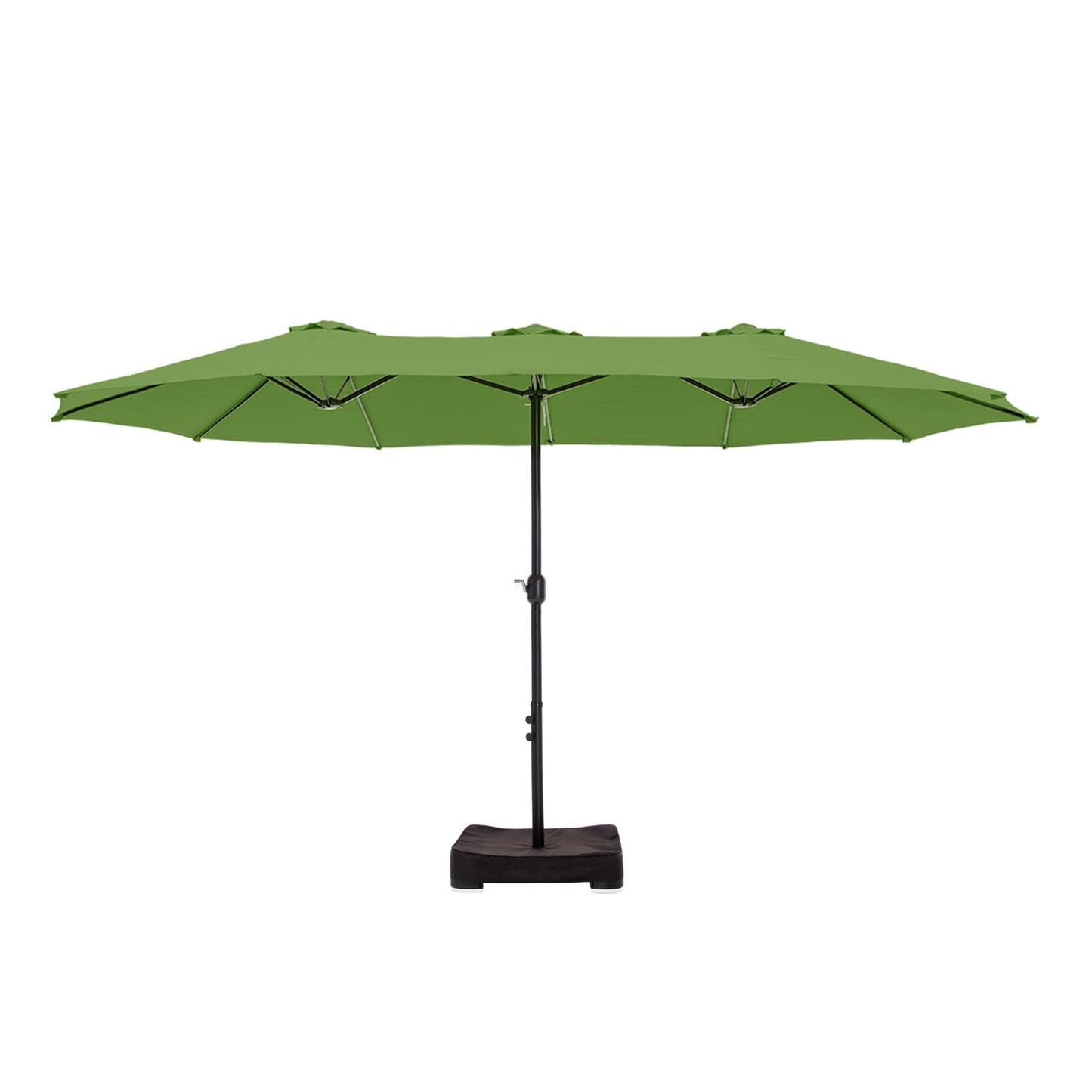 Parasol double extra large de 15 pieds pour patio double face de MAISON ARTS avec base incluse