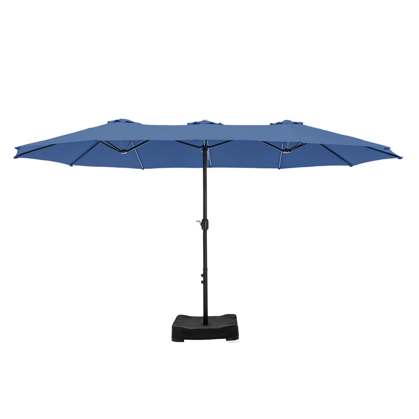 Parasol double extra large de 15 pieds pour patio double face de MAISON ARTS avec base incluse