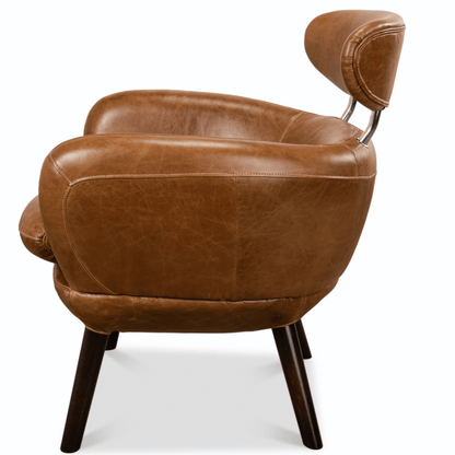 Fauteuil club en cuir Havana