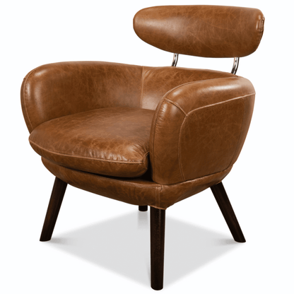 Fauteuil club en cuir Havana