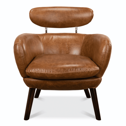 Fauteuil club en cuir Havana