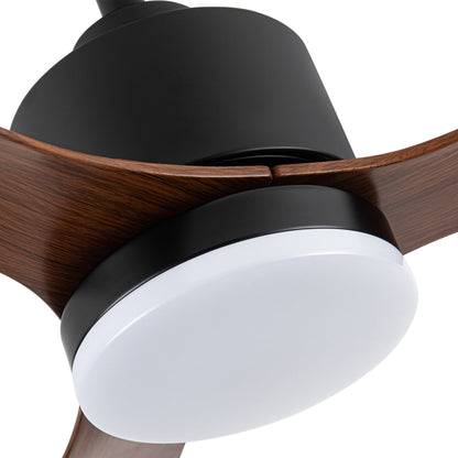 Ventilateur de plafond à DEL de 52 pouces avec télécommande (3 pales)