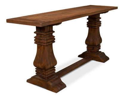 Console sur pied moka