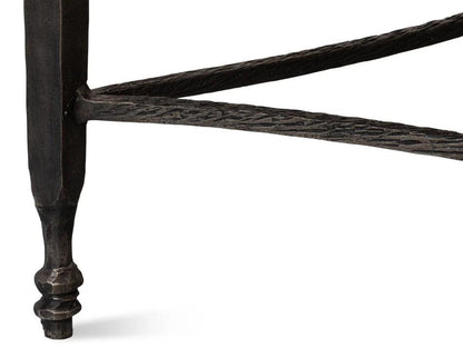 Table basse architecturale avec plateau en marbre