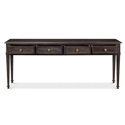 Console rustique de luxe avec tiroirs