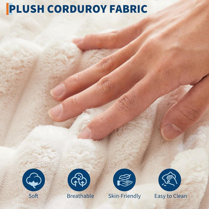 Canapé-lit rembourré de 54 pouces avec oreillers et accoudoirs Chaise de café surdimensionnée d'intérieur Canapé-lit confortable en velours côtelé