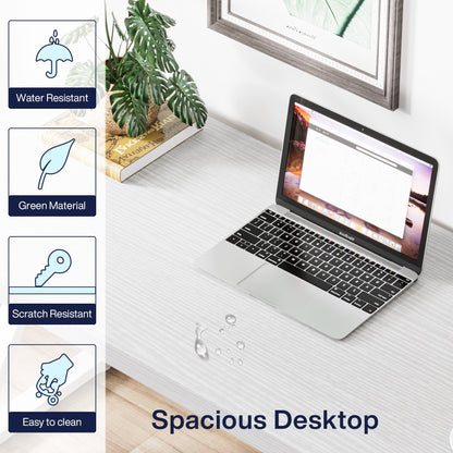 Bureau d'ordinateur robuste 55 pouces, bureau de bureau