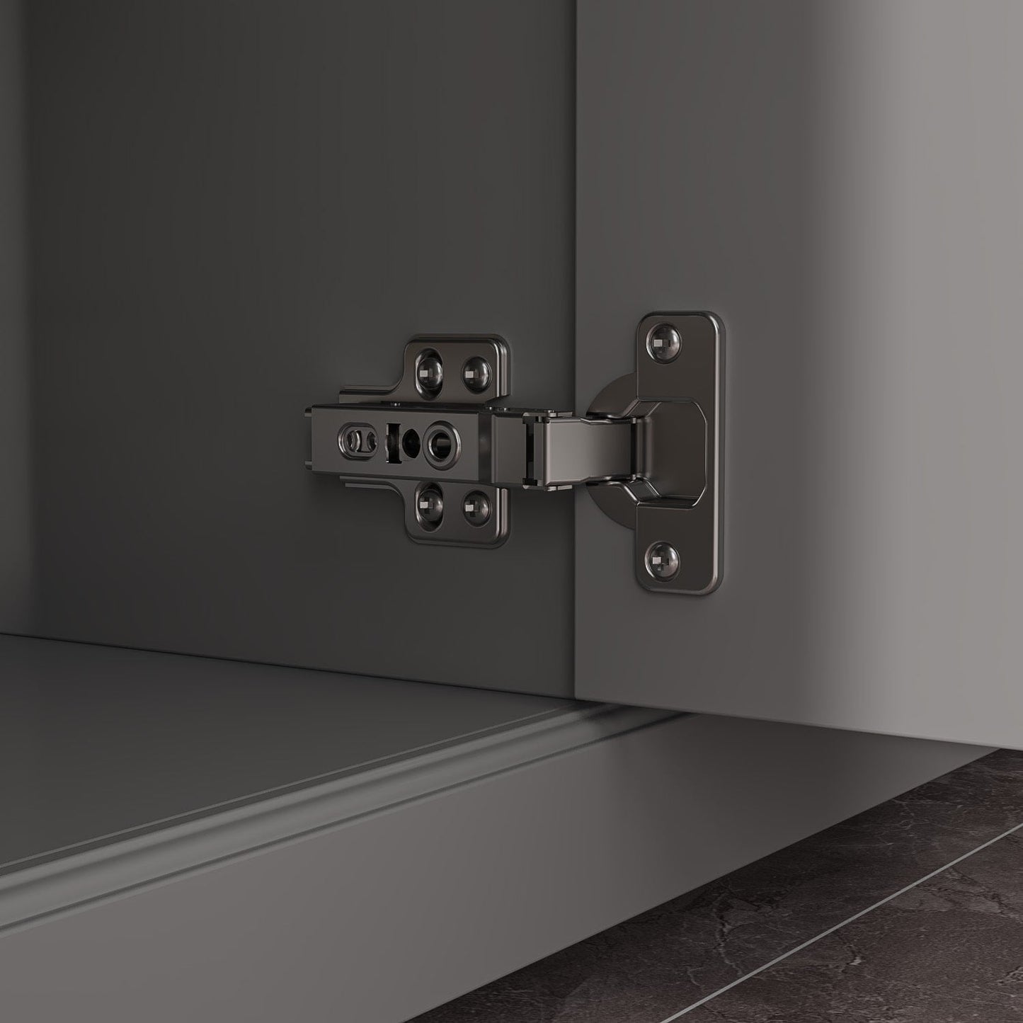 Buffet blanc laqué de 59,1 pouces, style contemporain et moderne du milieu du siècle