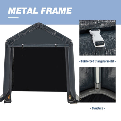 Abri de jardin et abri d'auto extérieur : abri portable pour vélos, motos et rangement de jardin