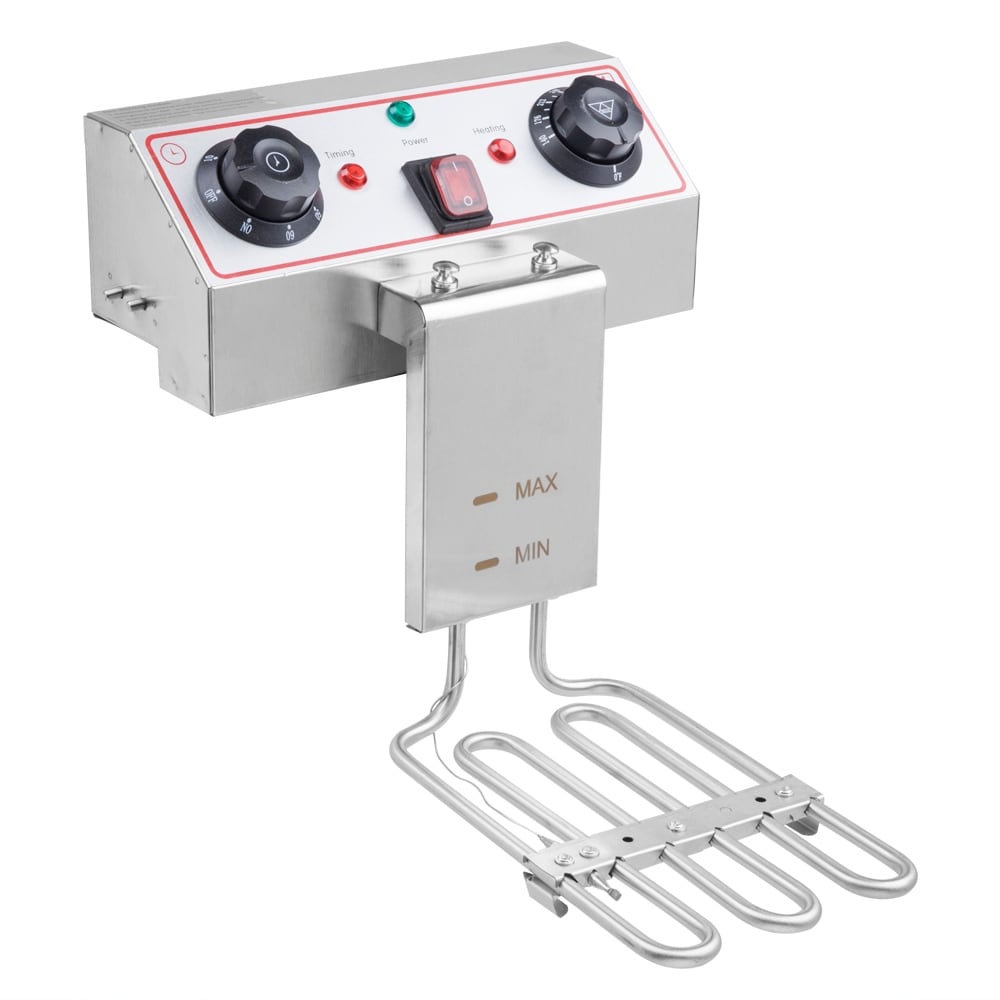 Friteuse à cuve unique en acier inoxydable de 8,5 QT, 1 700 W max., avec robinet et grande poignée