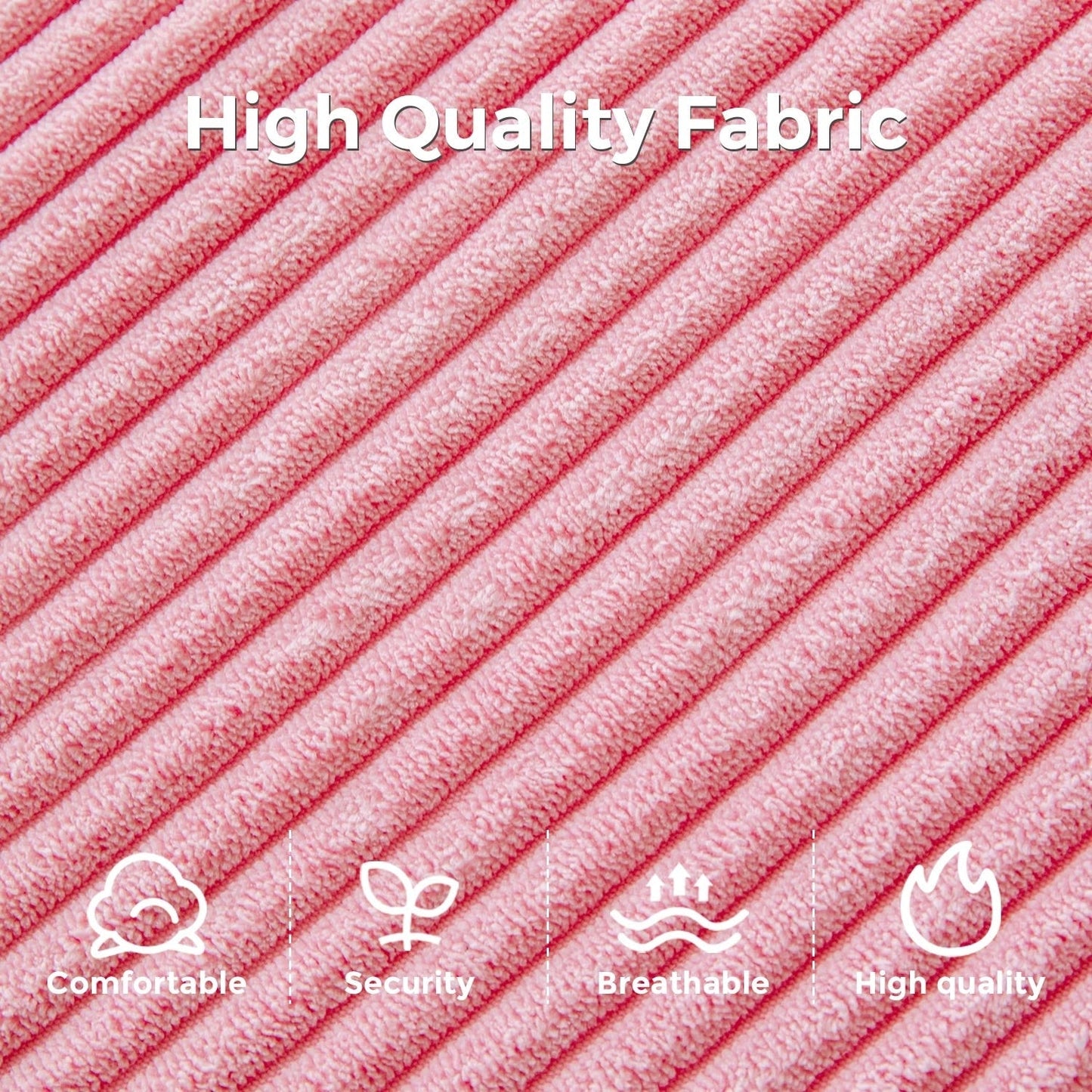 Canapé-lit pliant en velours côtelé 8 places, simple