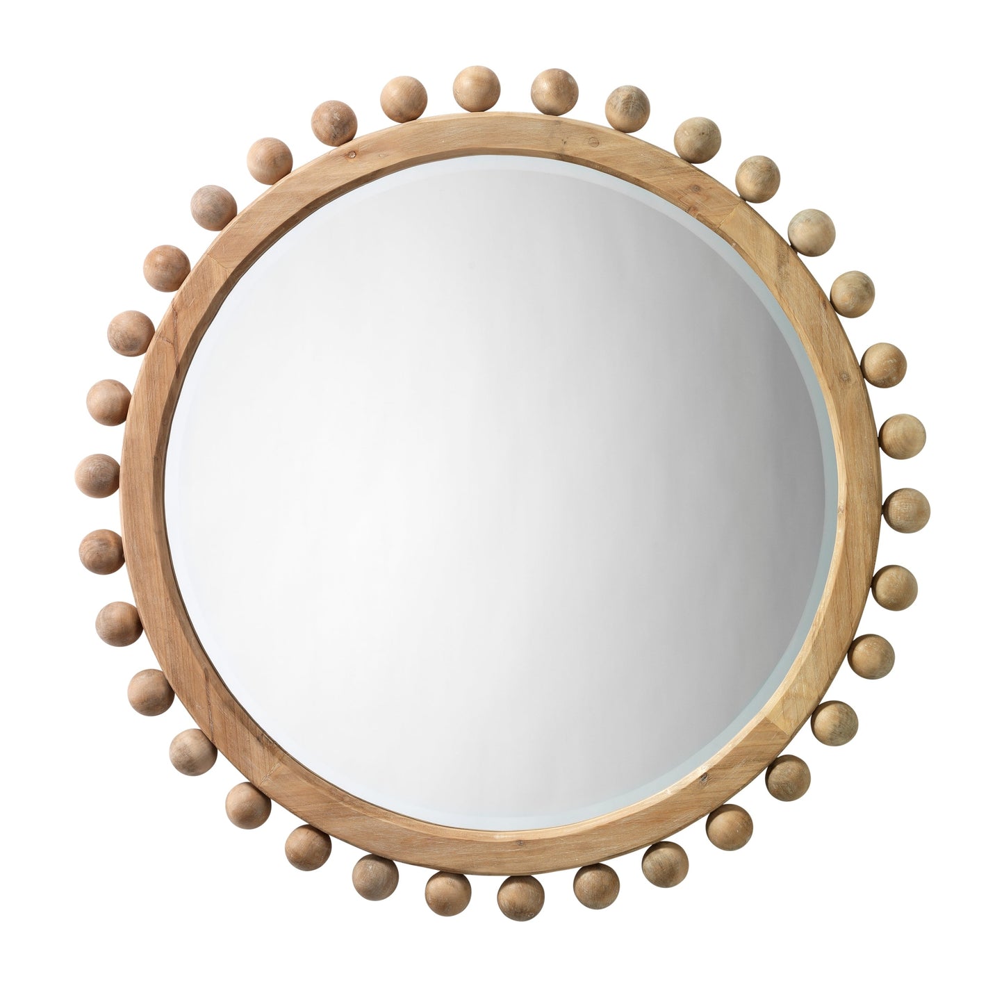 Miroir rond en bois Alden Décor Orion, naturel