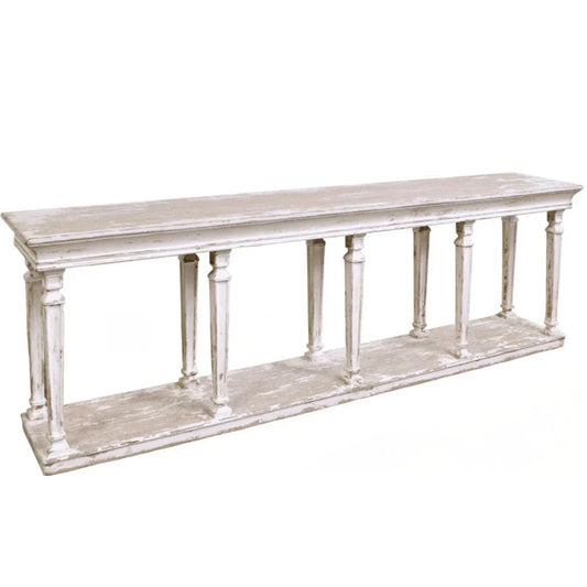 Étagère console rustique blanche Avignon