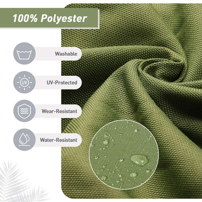 Lot de 4 coussins de chaise à dossier haut Aoodor Patio, 46 ​​x 21 x 4 pouces (coussins uniquement)