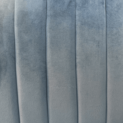 Banc en velours bleu Moda