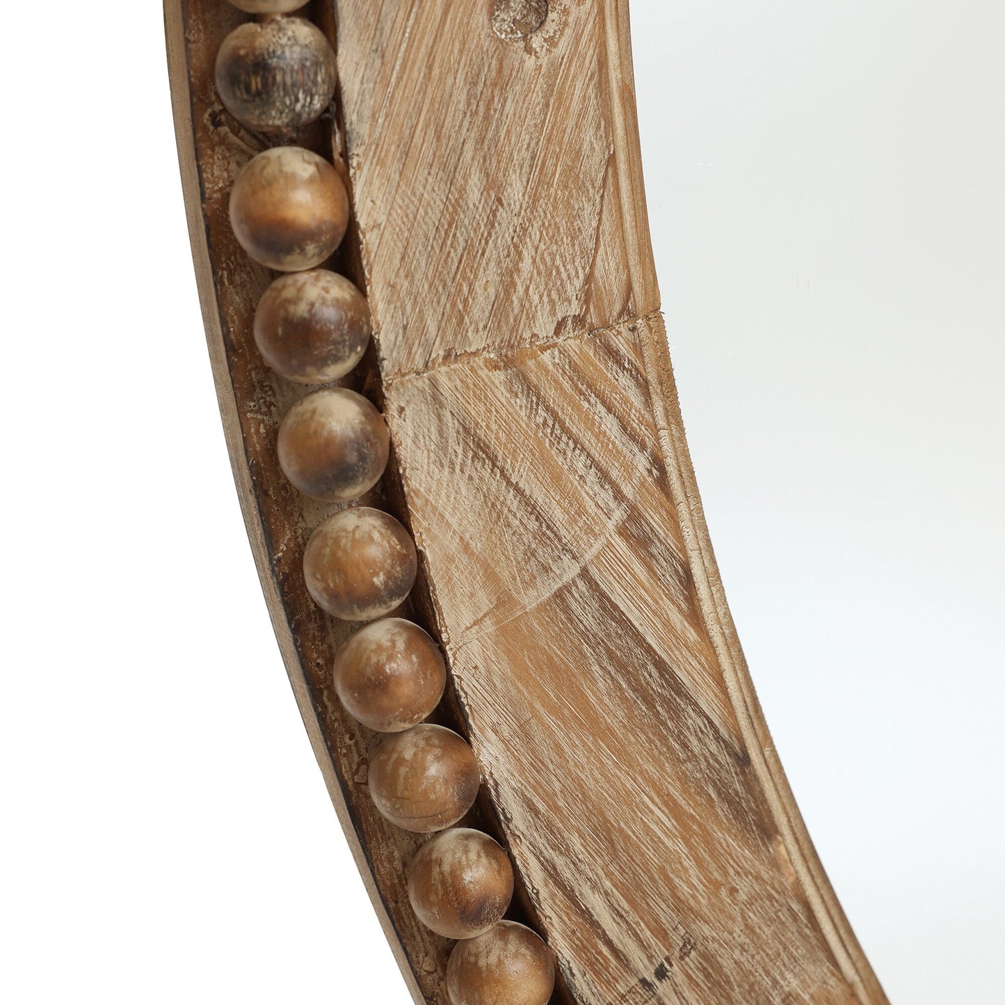 Miroir mural ovale de 81 cm avec cadre en bois Cameo, miroir mural de salle de bain - 81,9 cm H x 61 cm L x 3,2 cm P