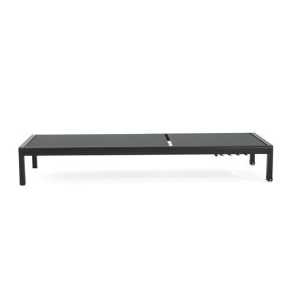 Chaise longue d'extérieur en aluminium Cape Coral (lot de 2) par Christopher Knight Home - 77,56 po x 25,20 po x 11,80 po