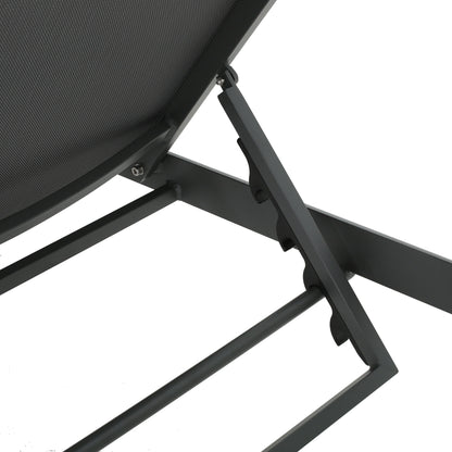 Chaise longue d'extérieur en aluminium Cape Coral (lot de 2) par Christopher Knight Home - 77,56 po x 25,20 po x 11,80 po