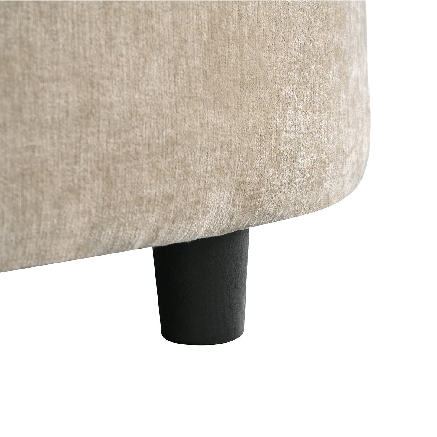 Canapé-lit en chenille, canapé-lit rembourré avec dossier capitonné et 2 coussins amovibles pour le salon