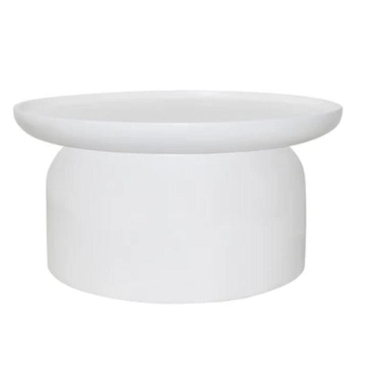 Table basse côtière moderne blanche