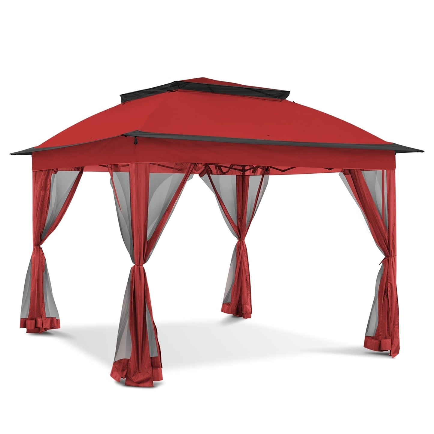 Gazebo escamotable en acier Cozywor de 11 pi x 11 pi avec moustiquaire