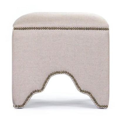 Tabouret cubique crème