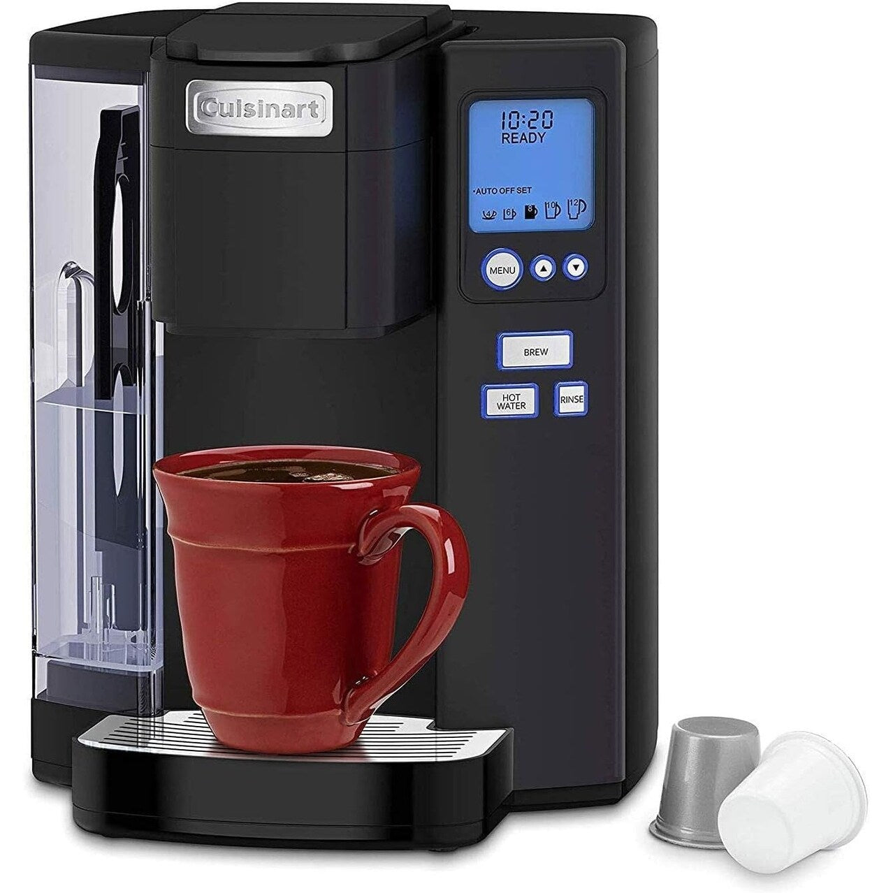 Cafetière à dose unique Cuisinart, 72 oz, programmable, acier