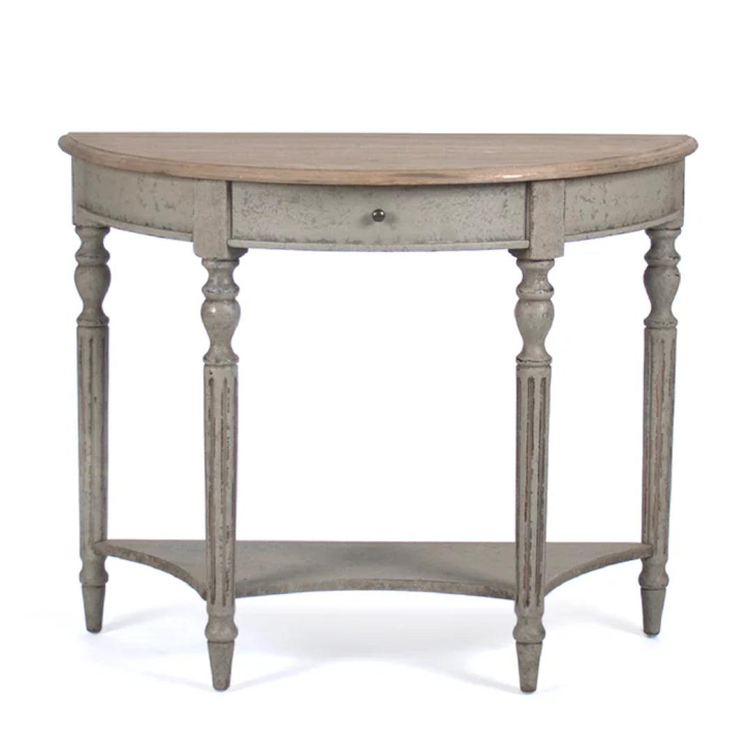 Console murale demi-lune française