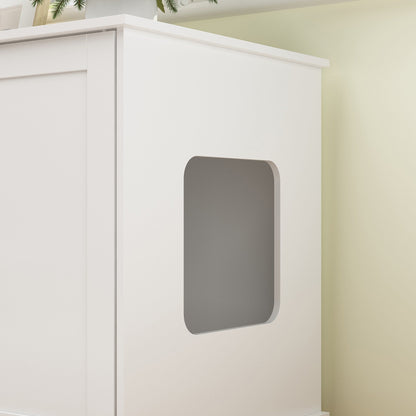Meuble de dissimulation pour bac à litière pour chat et toilettes privées pour animaux de compagnie