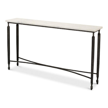 Console architecturale avec plateau en marbre